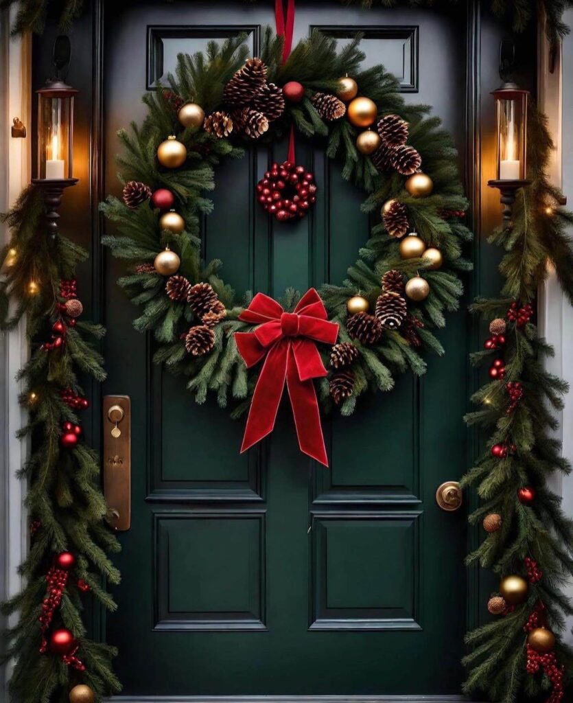 Stunning Natural Christmas Wreaths That Bring Holiday Charm to Your Doorstep 10