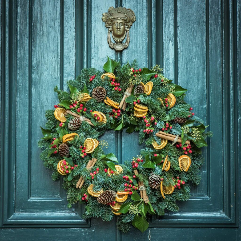Stunning Natural Christmas Wreaths That Bring Holiday Charm to Your Doorstep 6