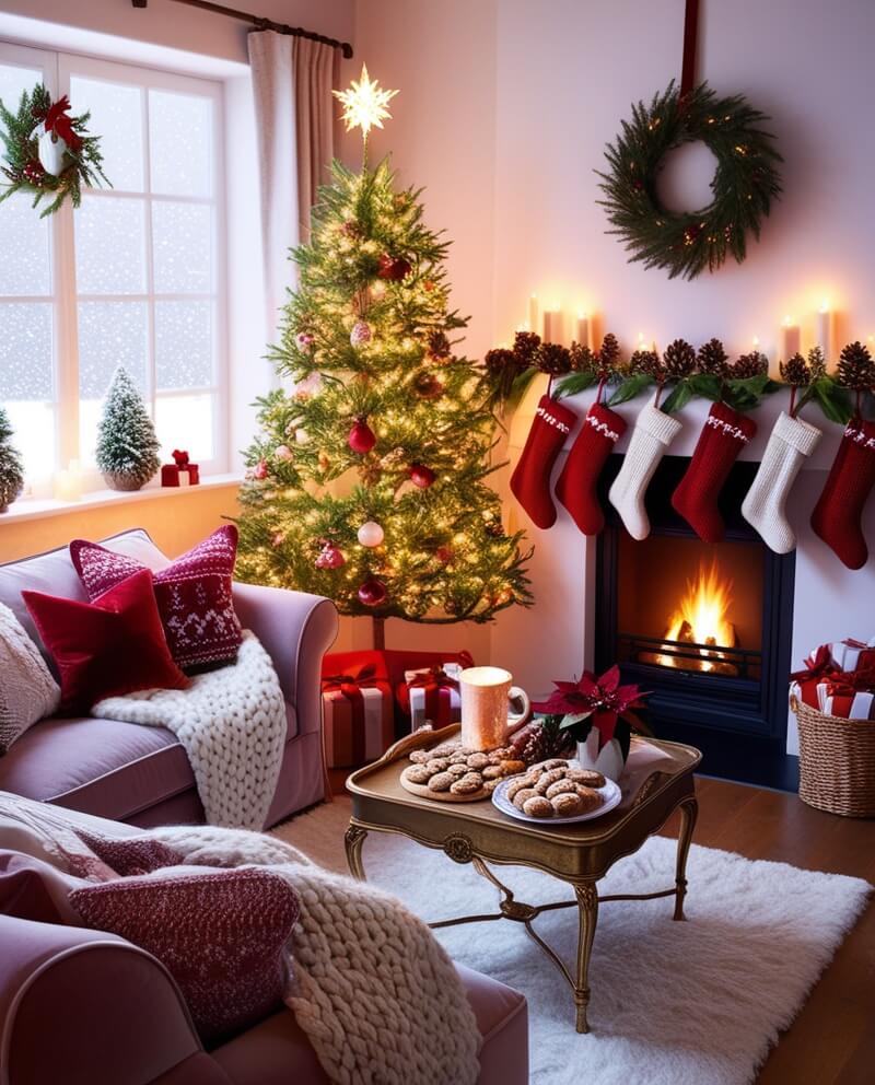 Christmas Living Room Ideas for a Festive Home 1