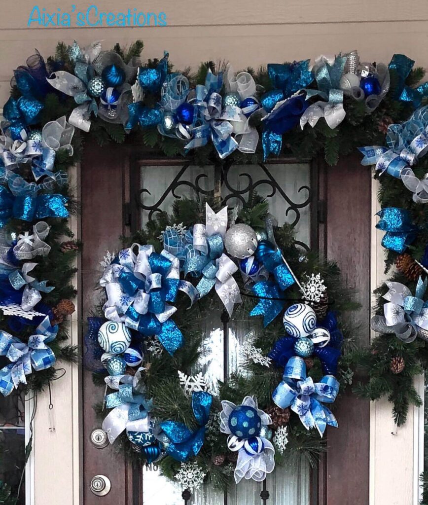 Blue and White Christmas Decor Ideas to Try 10