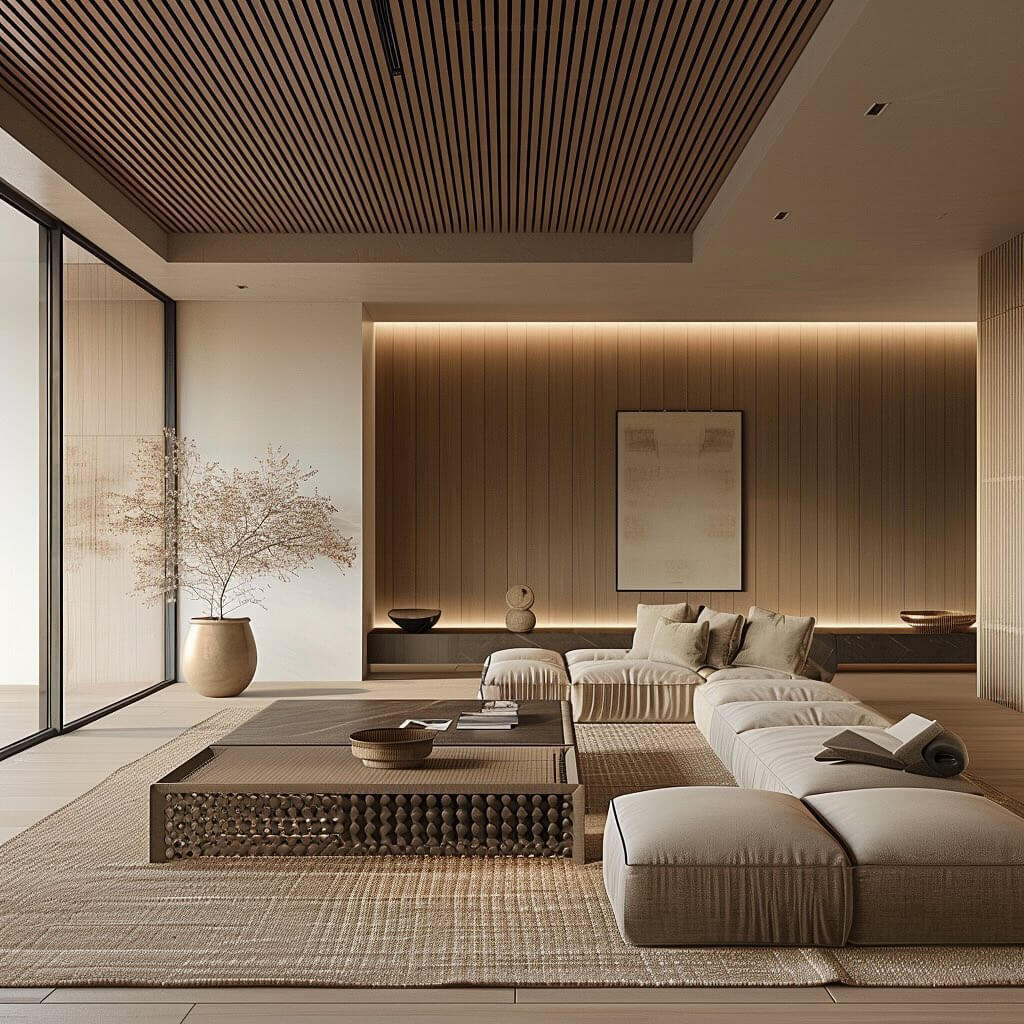 Japandi Living Room Ideas for Calm & Style 16