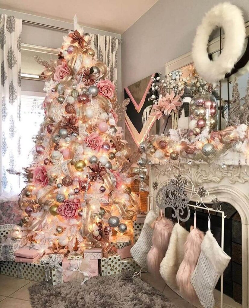 Pink Christmas Decor Ideas You’ll Love 19