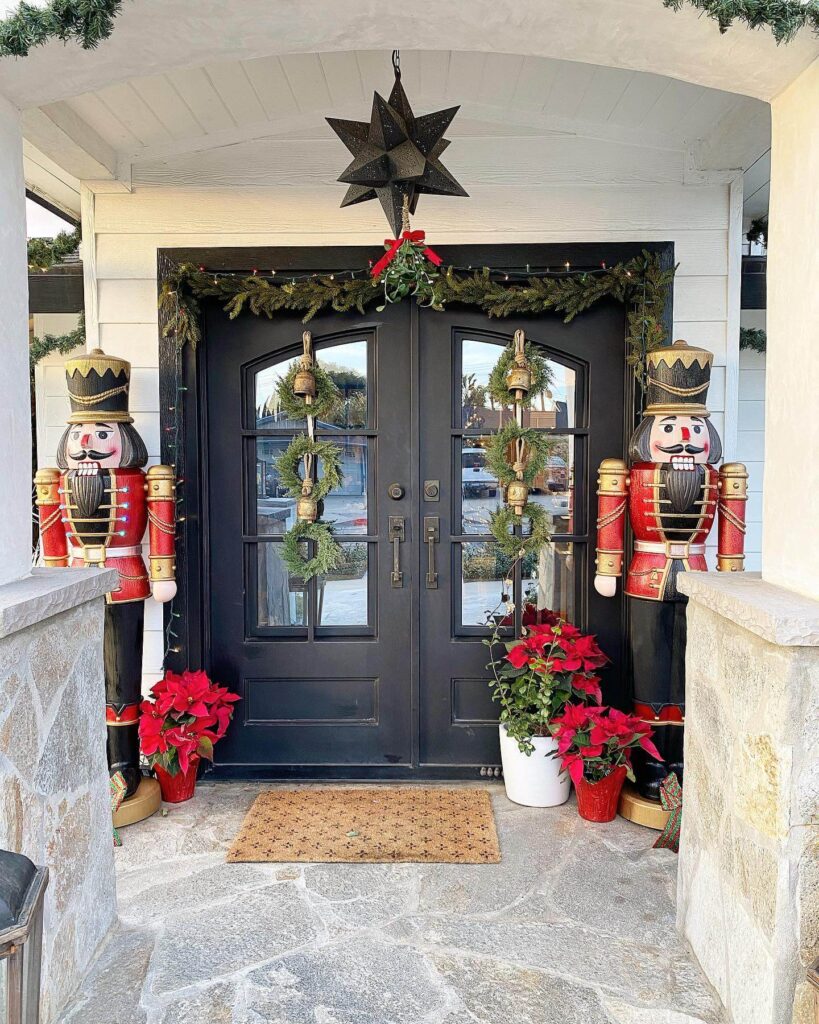 Christmas Entryway Ideas to Welcome Guests 21