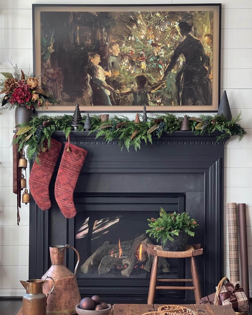 Christmas Mantel Decor Ideas to Try This Year 23