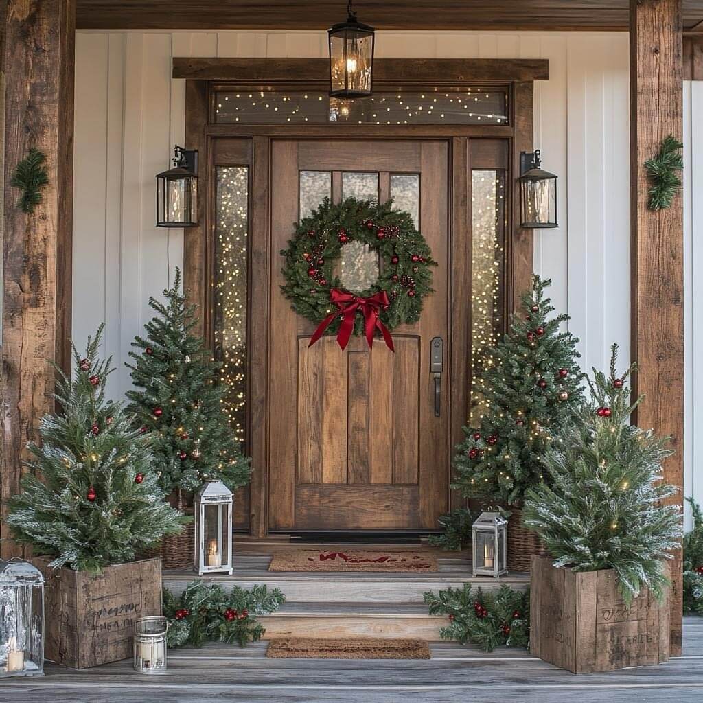 Front Porch Christmas Decor Ideas to Try Now 24