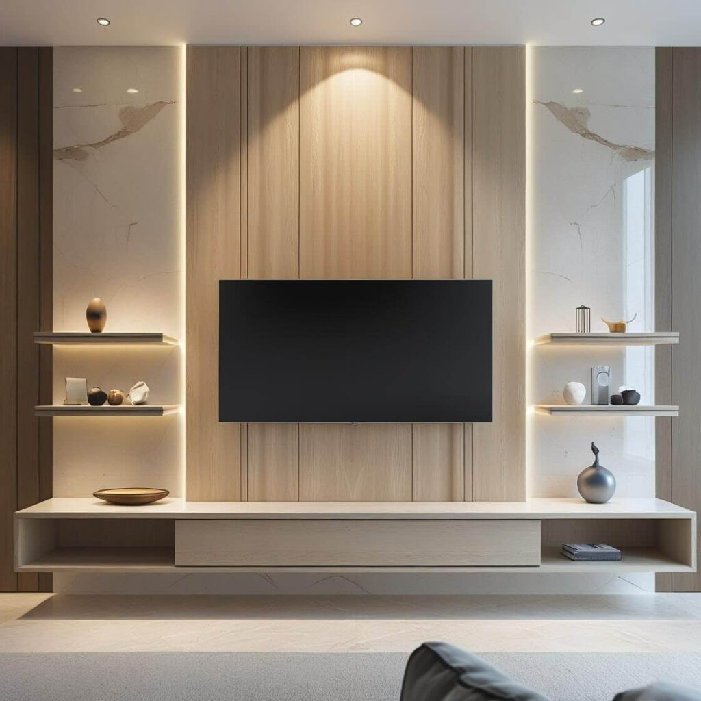 Modern TV Wall Ideas for Every Room 25