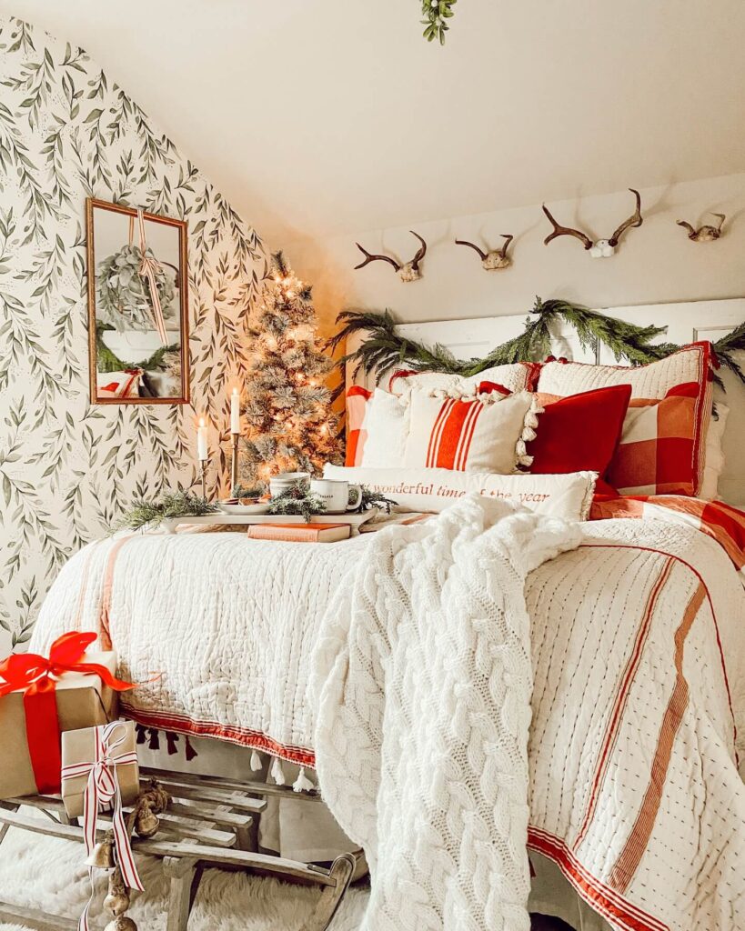 Christmas Bedroom Decor Ideas for Cozy Vibes 25