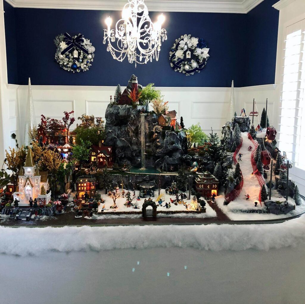 Festive & Fun Christmas Village Display Ideas 26
