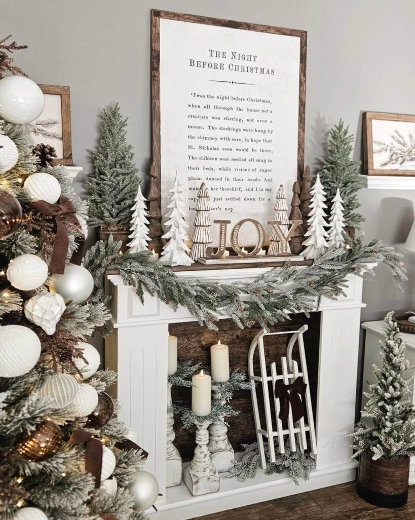 Christmas Mantel Decor Ideas to Try This Year 27