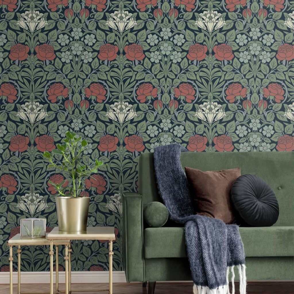 Peel-and-Stick Wallpaper Ideas to Transform Walls 29
