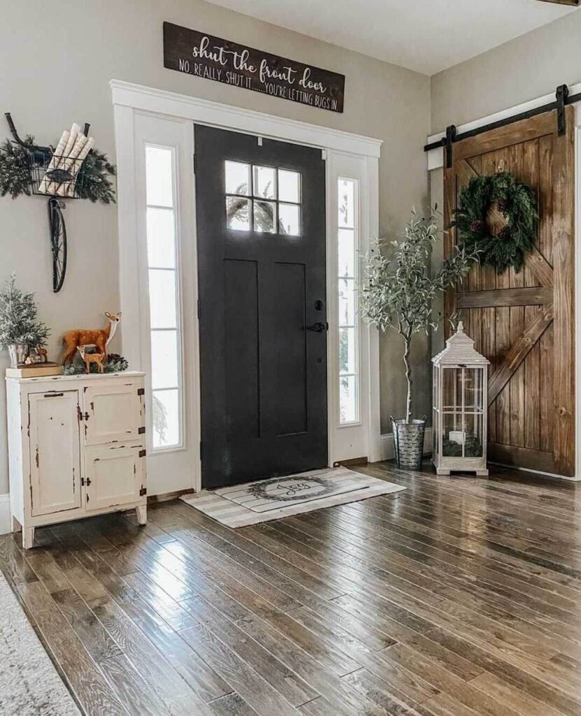Christmas Entryway Ideas to Welcome Guests 3