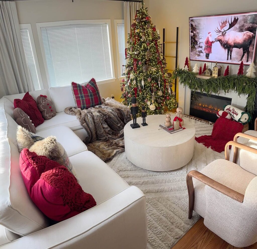 Christmas Living Room Ideas for a Festive Home 30