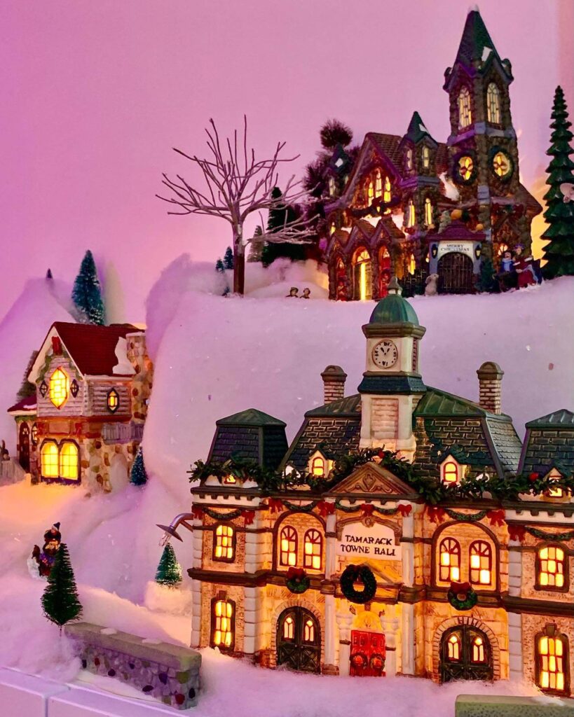 Festive & Fun Christmas Village Display Ideas 35
