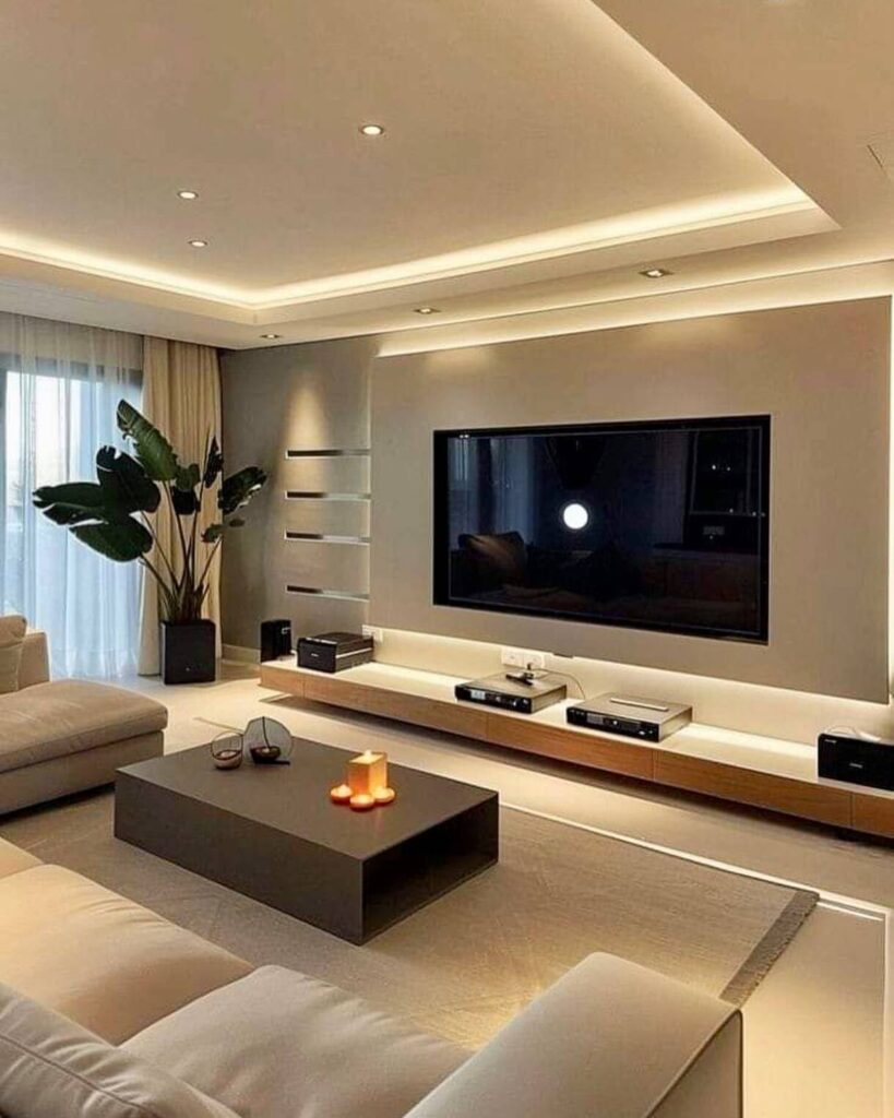 Modern TV Wall Ideas for Every Room 4