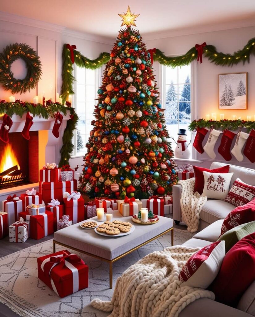 Christmas Living Room Ideas for a Festive Home 4