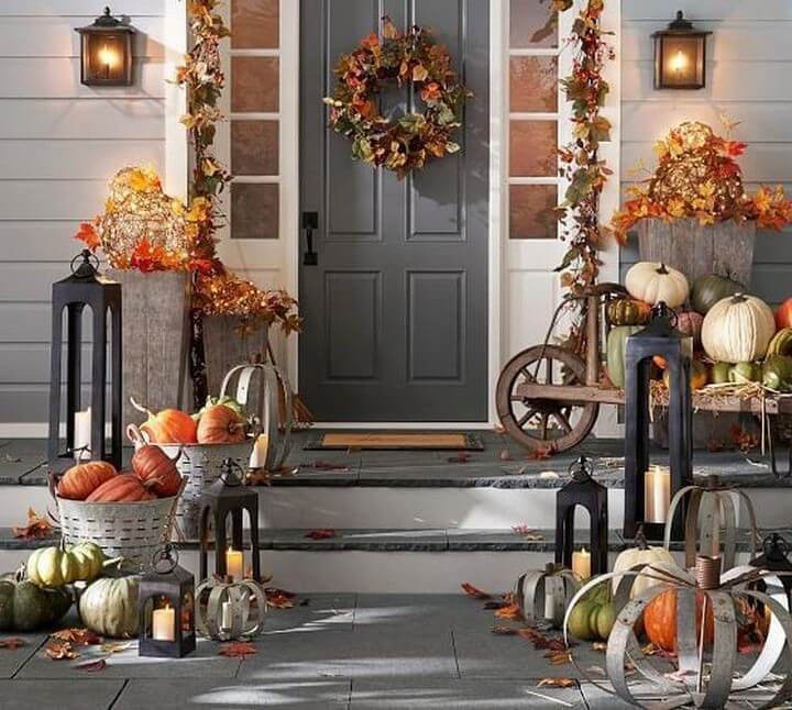 Thanksgiving Porch Decor Ideas to Welcome Fall 5