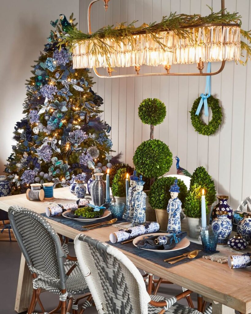 Blue and White Christmas Decor Ideas to Try 6