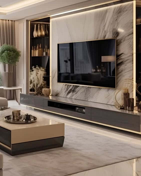 Modern TV Wall Ideas for Every Room 6