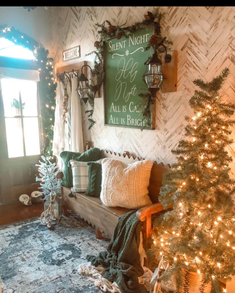 Christmas Entryway Ideas to Welcome Guests 6