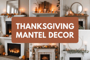 Thanksgiving Mantel Decor