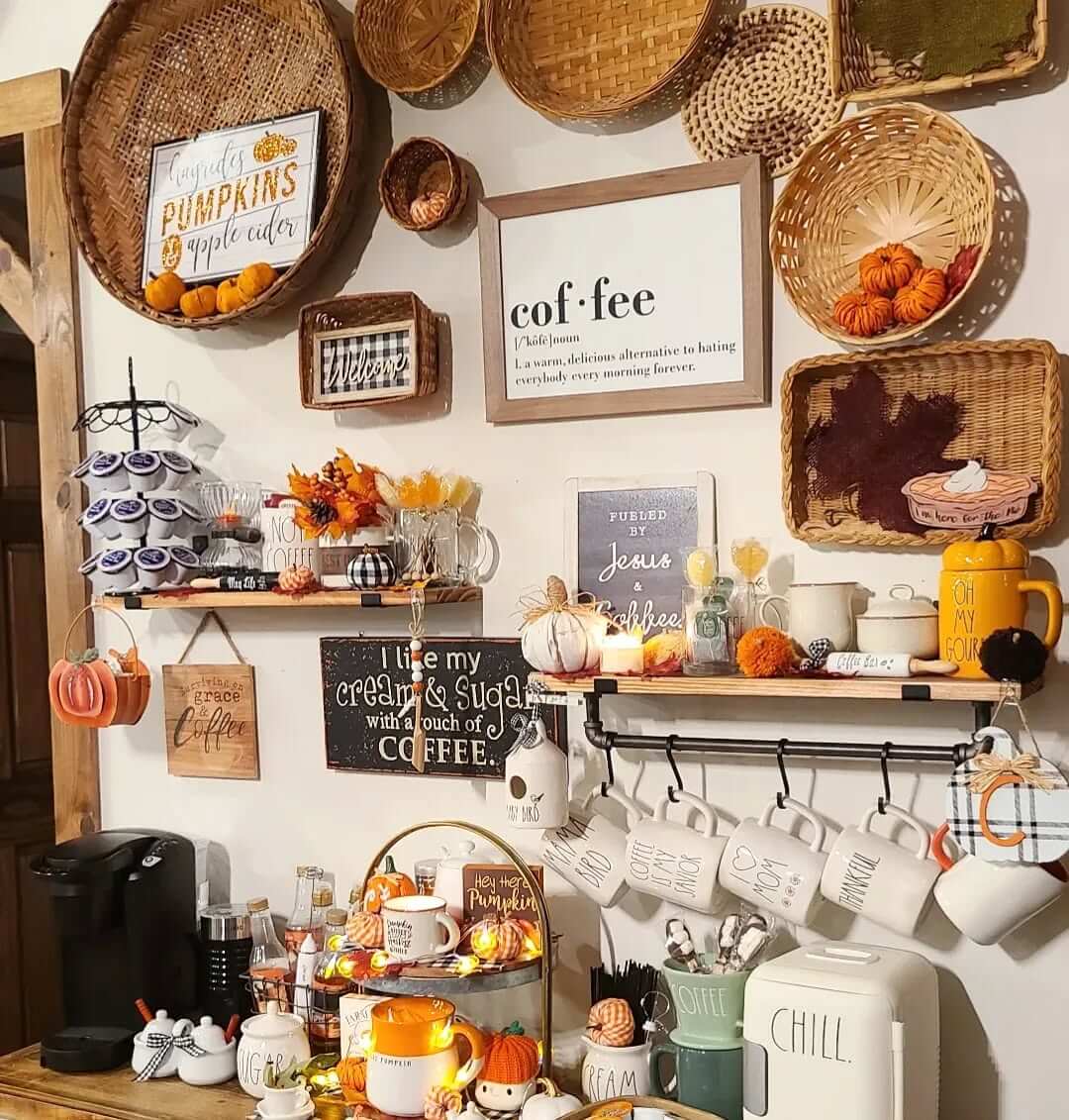 Genius Small Coffee Bar Ideas: Space-Saving Ways to Brew Big Style at Home 20