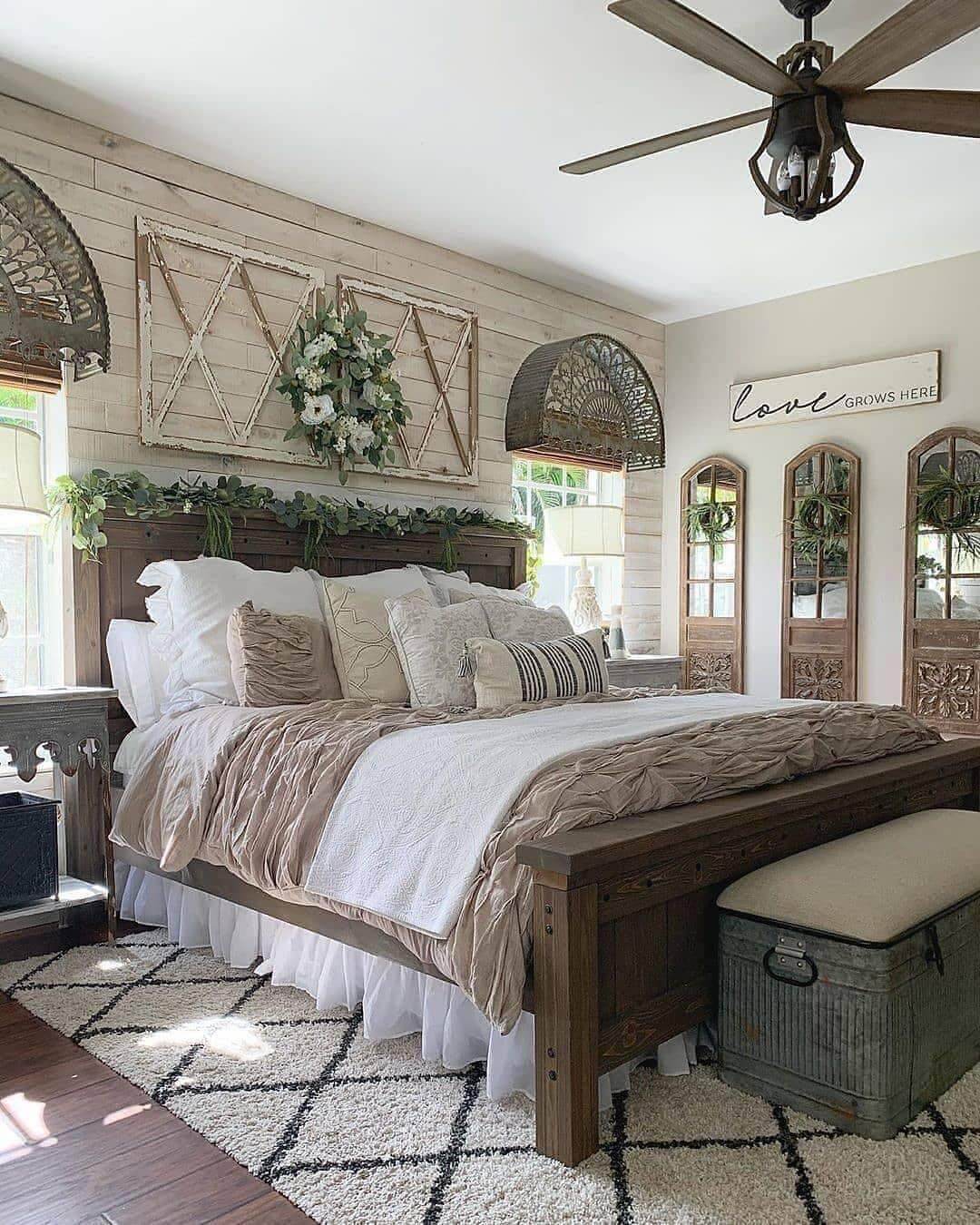 Create a Dreamy Rustic Farmhouse Bedroom Today 20