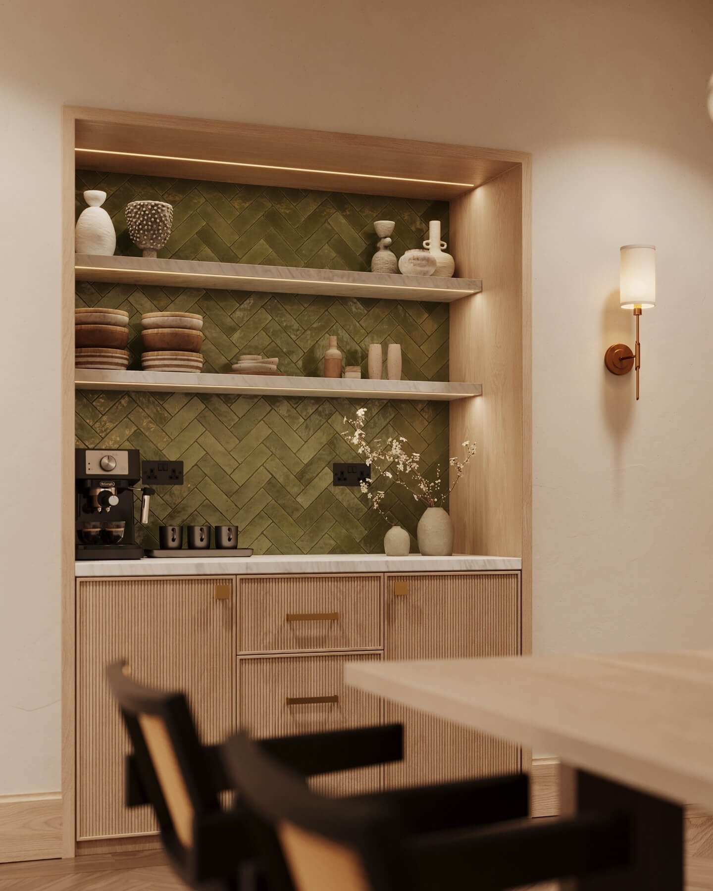 Genius Small Coffee Bar Ideas: Space-Saving Ways to Brew Big Style at Home 30