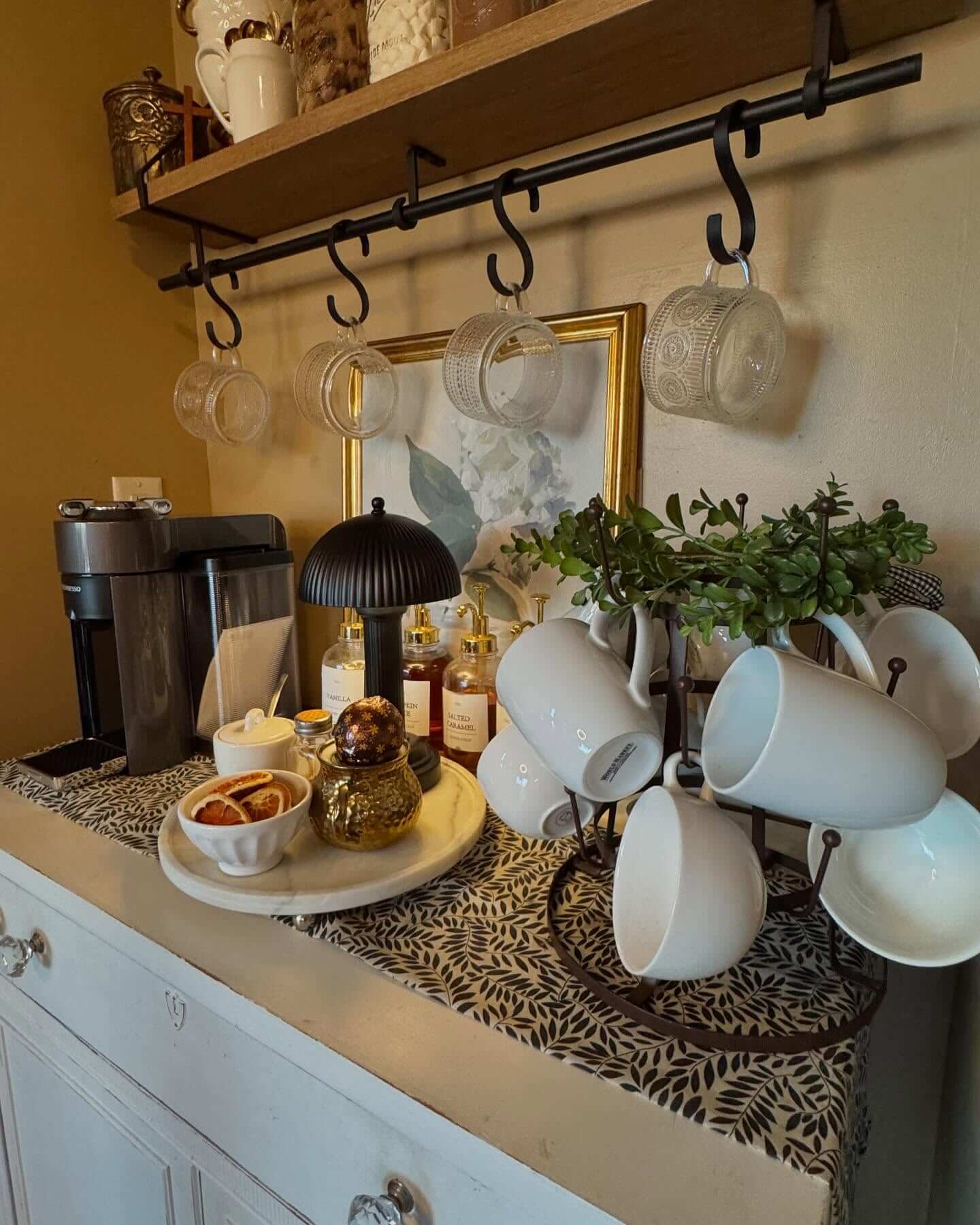 Genius Small Coffee Bar Ideas: Space-Saving Ways to Brew Big Style at Home 34