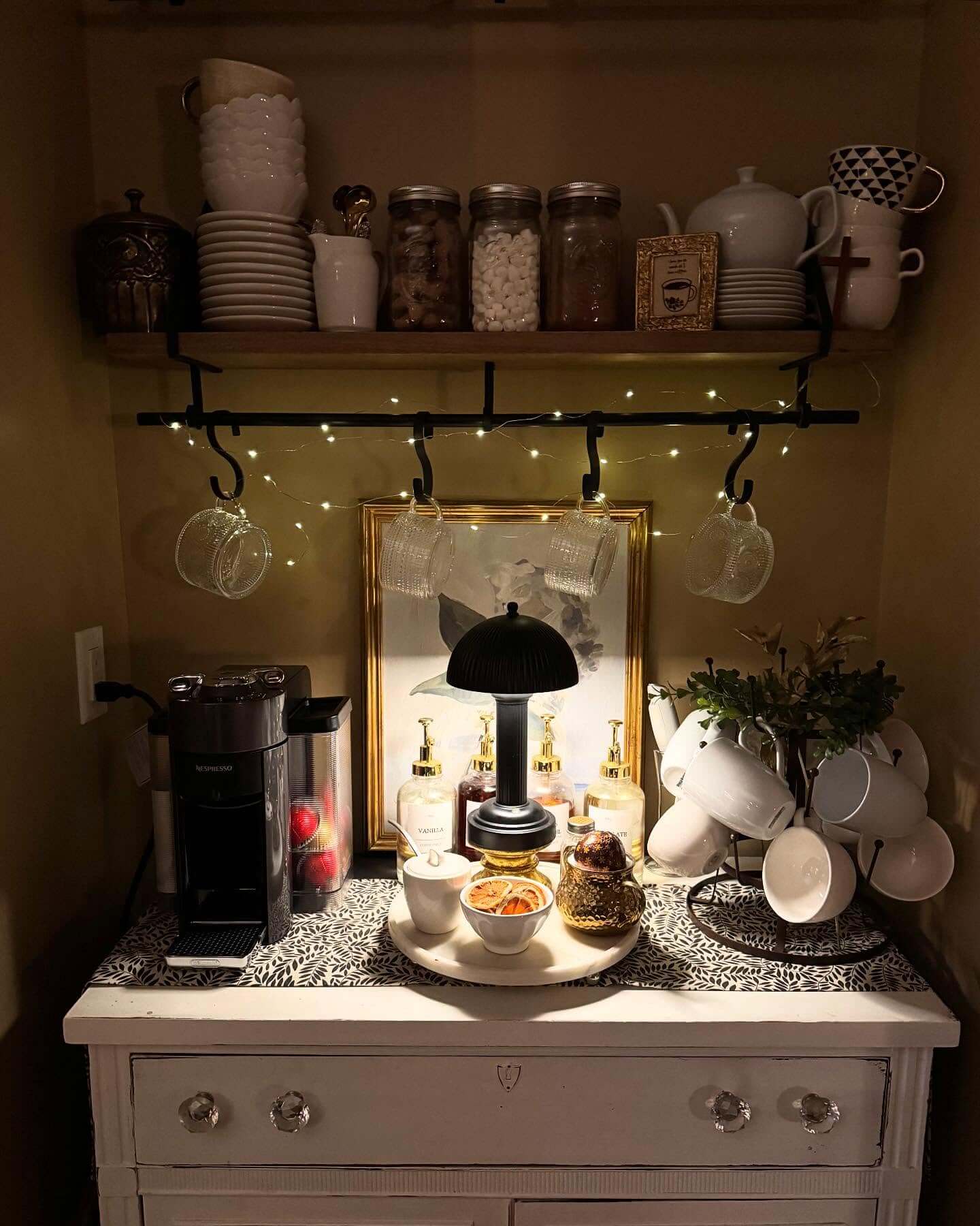 Genius Small Coffee Bar Ideas: Space-Saving Ways to Brew Big Style at Home 35