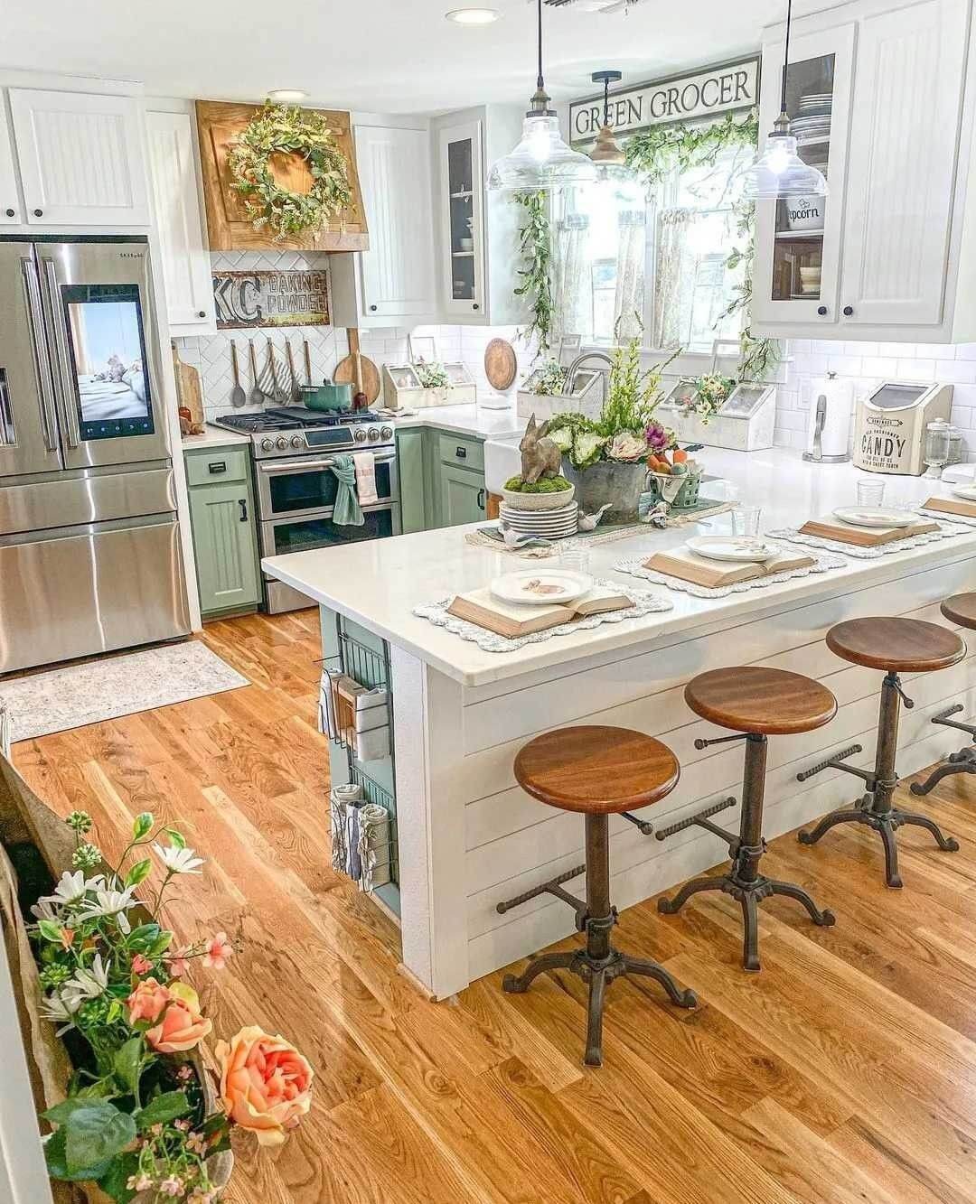 Farmhouse Kitchen Paint Colors That Instantly Warm Up Your Space 9