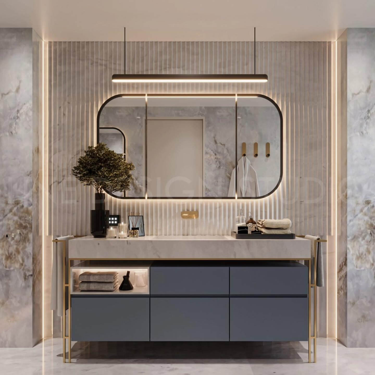 Black Vanity Bathroom Ideas for Stylish Modern Spaces 1