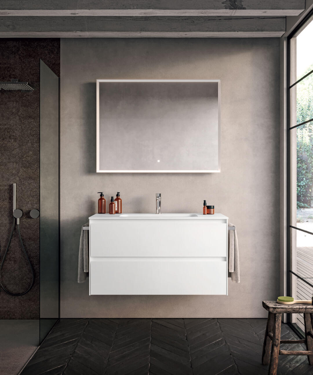 Elegant White Vanity Bathroom Ideas 12