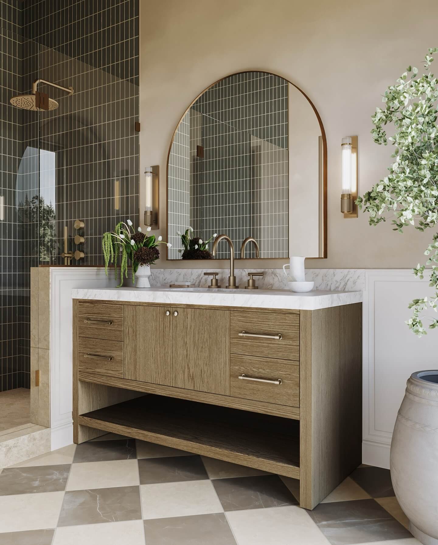 Single Vanity Bathroom Ideas That Maximize Style 20