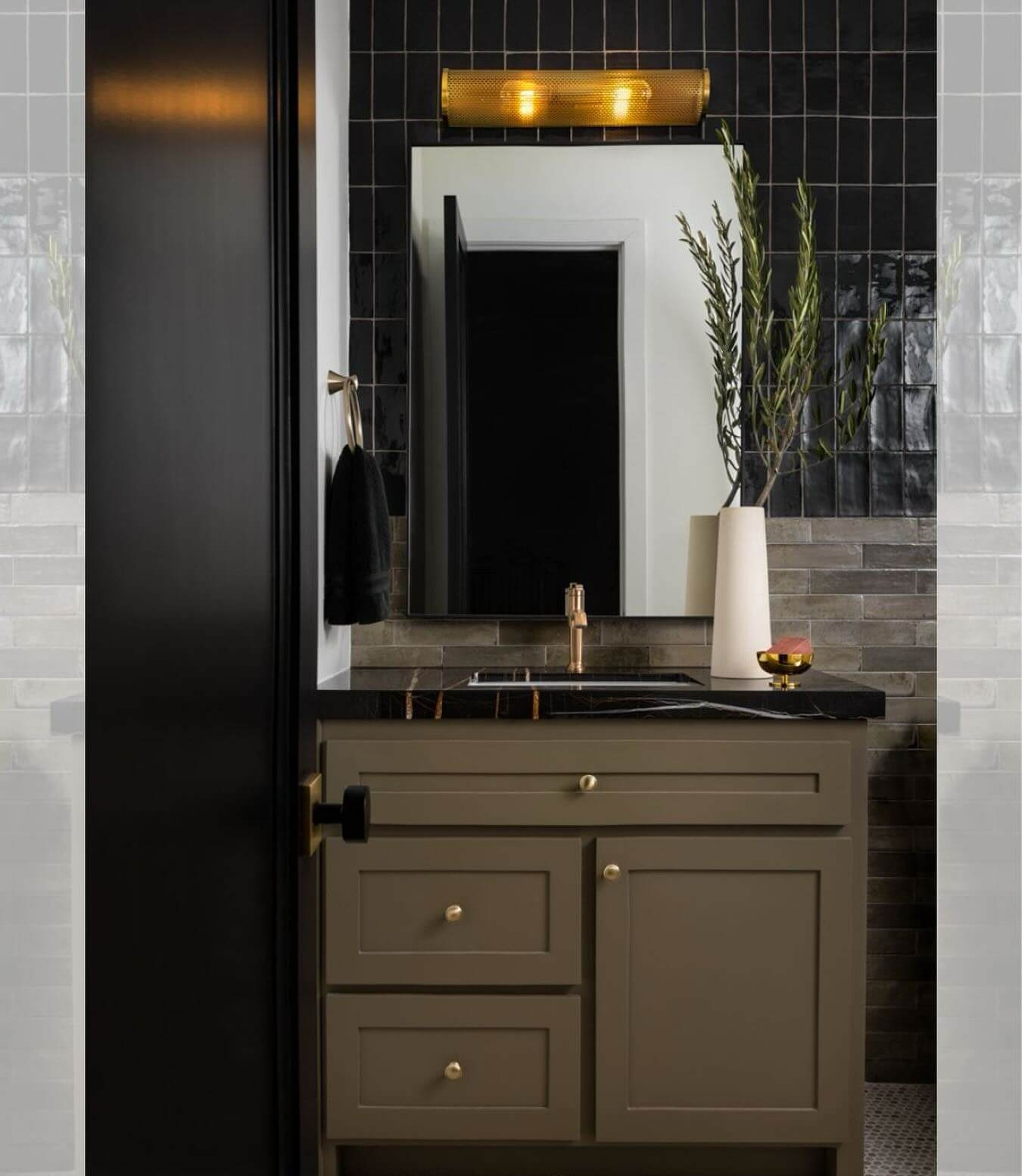 Best Moody Bathroom Ideas with Rich Tones 21