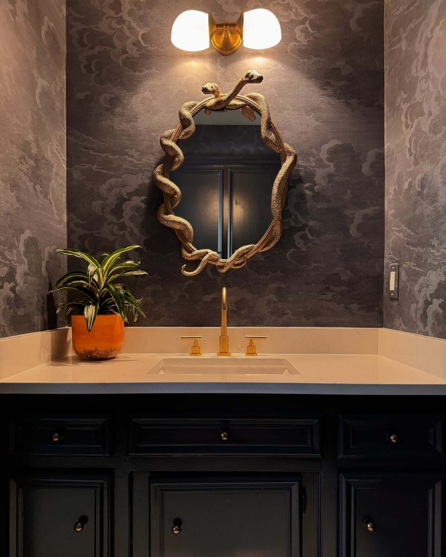 Best Moody Bathroom Ideas with Rich Tones 27