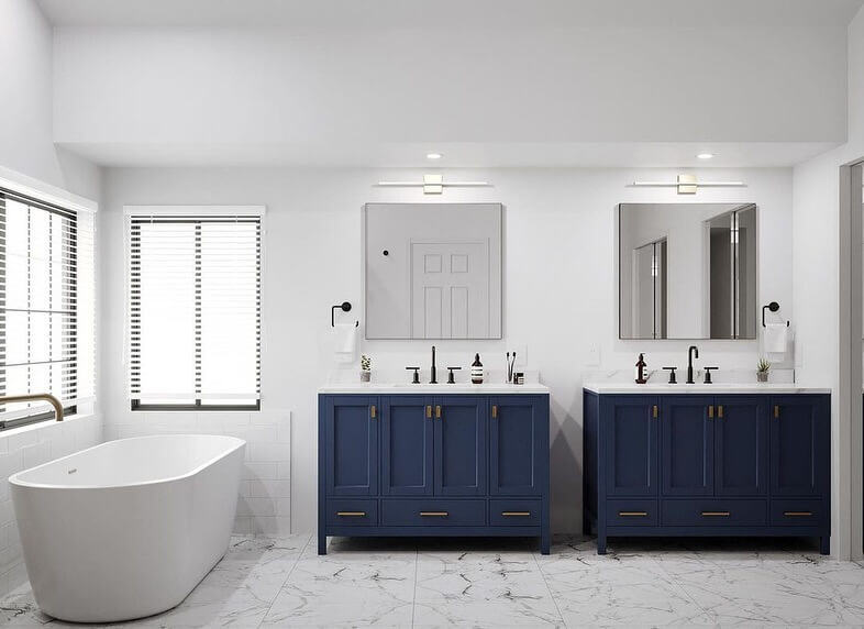 Blue Vanity Bathroom Ideas for a Fresh New Look 3