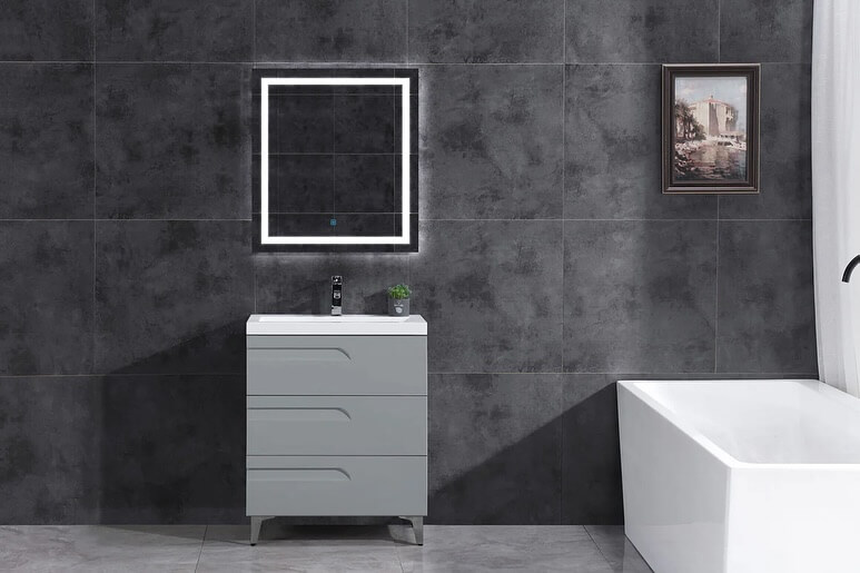 Stylish Gray Vanity Bathroom Ideas for a Modern Look 4