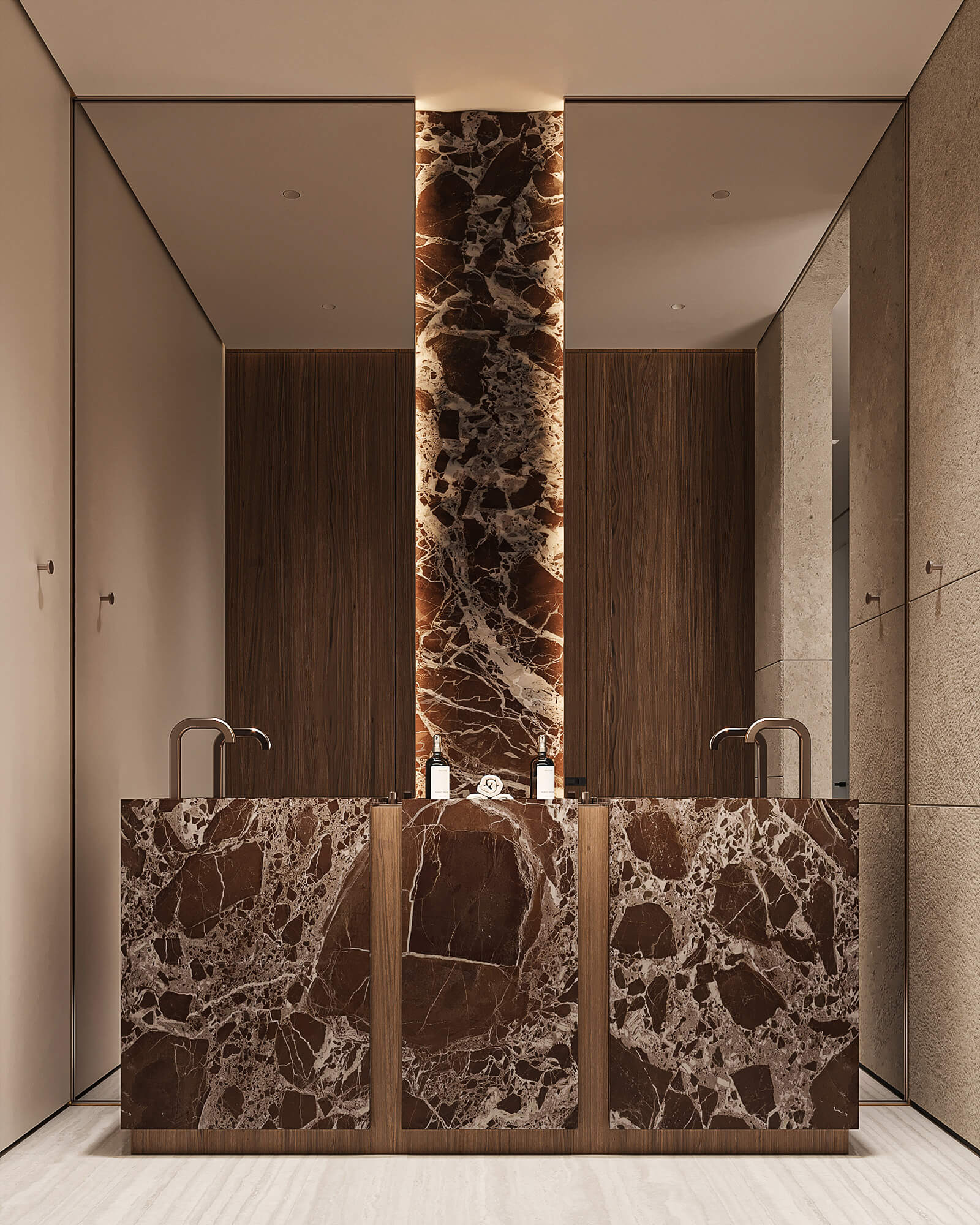 Warm & Inviting Brown Vanity Bathroom Ideas 4