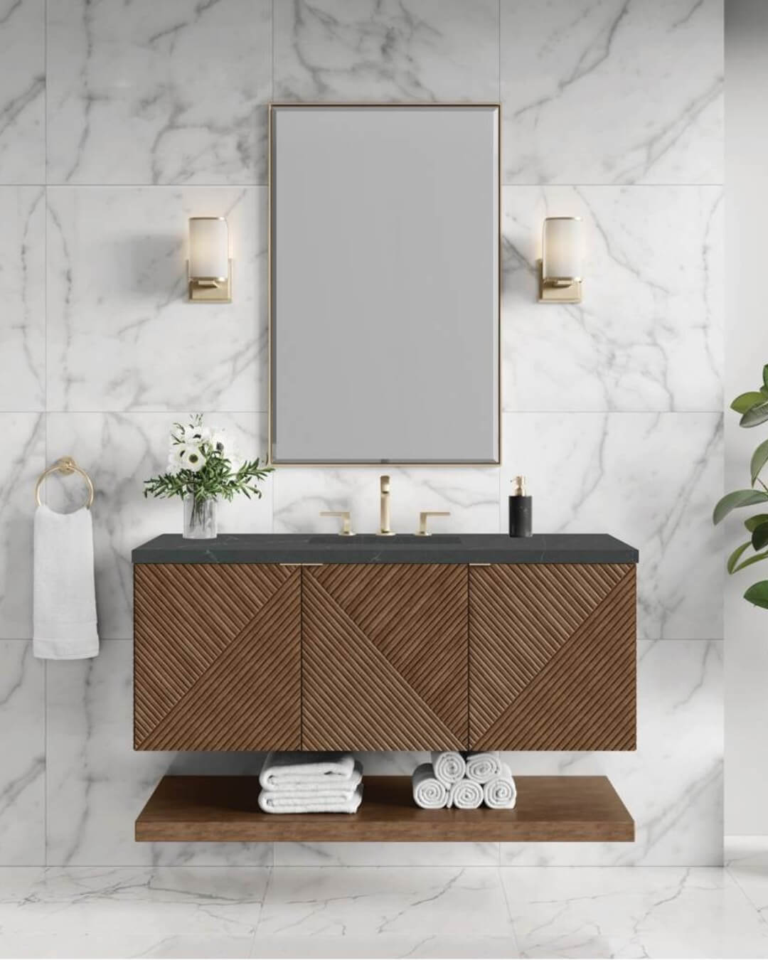Single Vanity Bathroom Ideas That Maximize Style 6