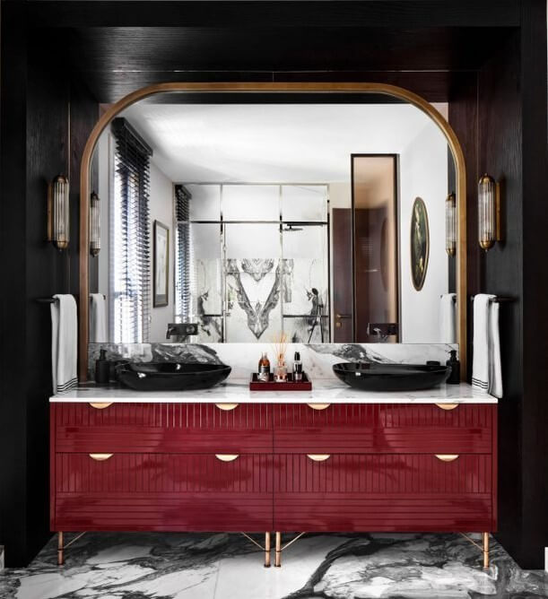 Transform Your Space: Brilliant Red and Black Bathroom Design Ideas You Need to See 10