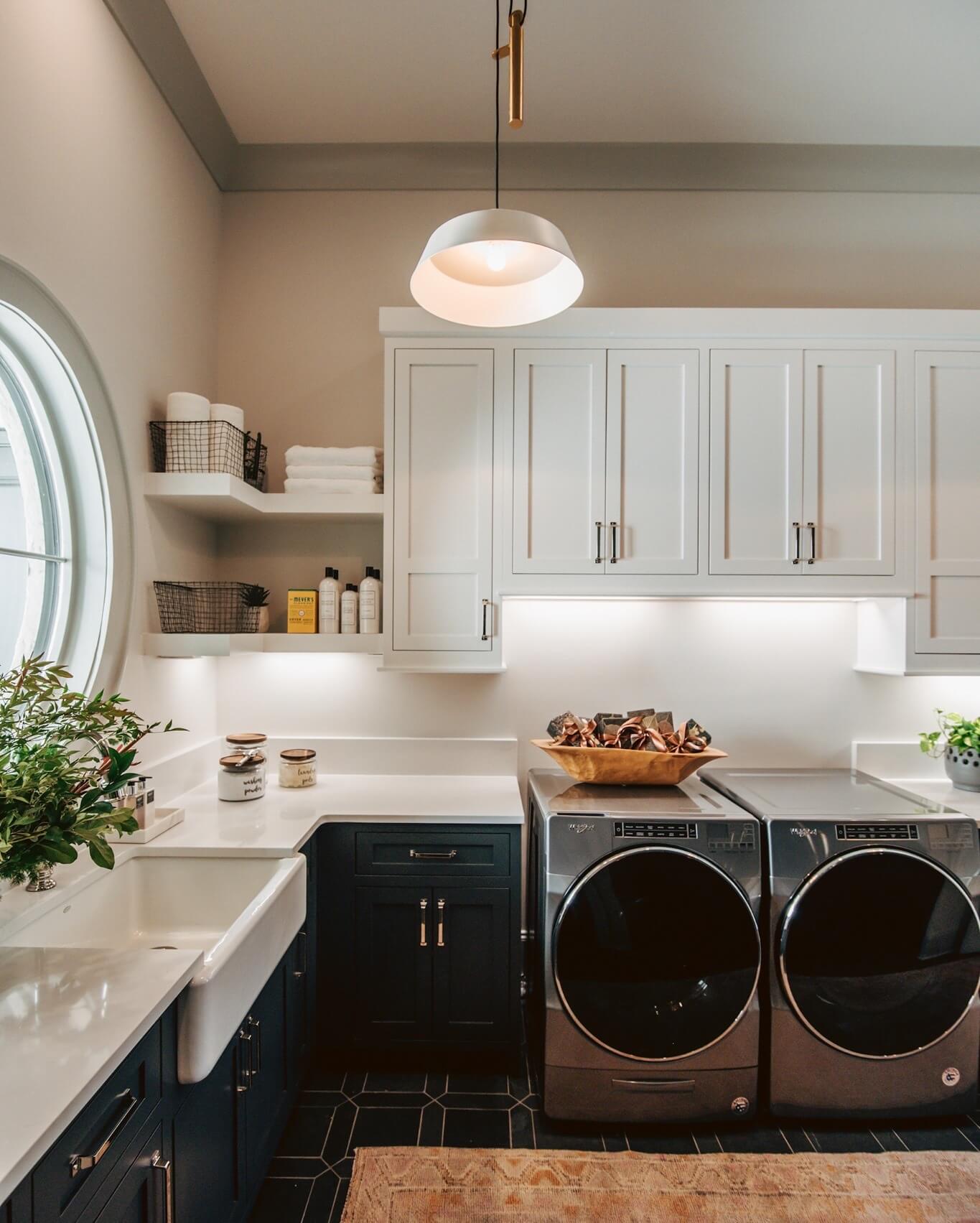 Brighten Up Your Space: Stunning Laundry Room Lighting Decor Ideas 13