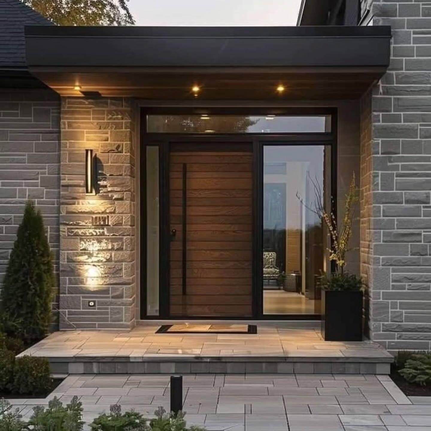 Stunning Modern Front Door Design Ideas to Transform Your Home's Entrance 14