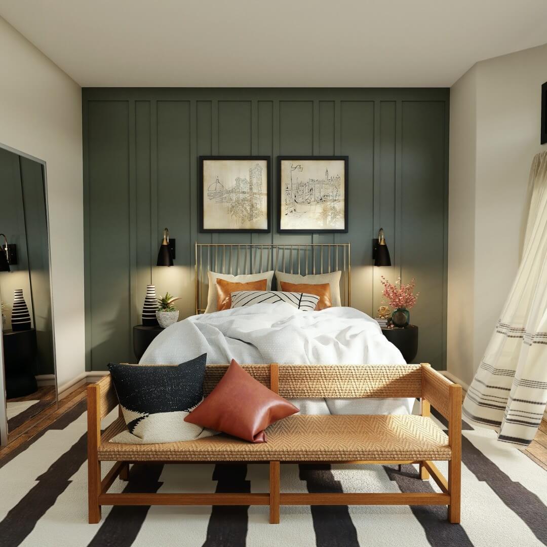 Transform Your Space: Stunning Bedroom Accent Wall Ideas to Inspire Your Next Redesign 15