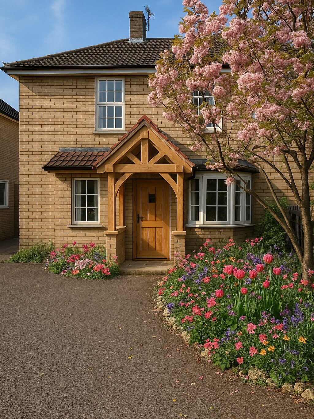 Blooms and Curb Appeal: Transform Your Home with These Front of House Flower Bed Ideas 16