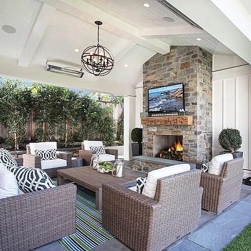 Enchanting Outdoor Fireplace Ideas to Elevate Your Backyard Oasis 18