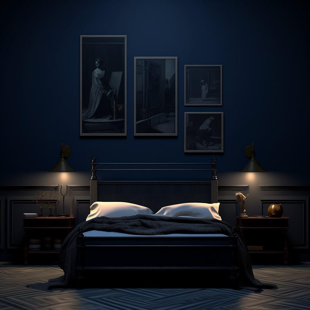 Transform Your Space: Inspiring Dark Blue Bedroom Ideas to Elevate Your Sanctuary 2