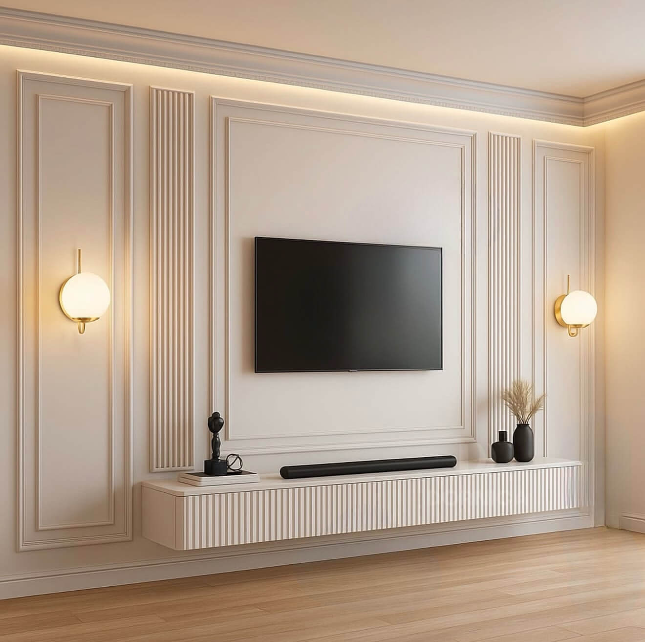 Transform Your Space: Innovative Modern Living Room TV Wall Ideas 2