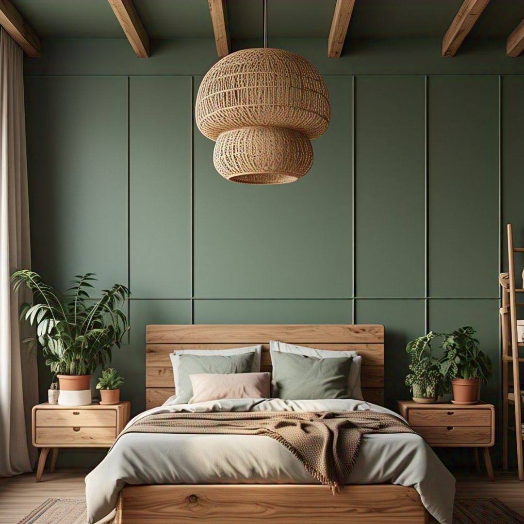 Transform Your Space: Enchanting Green and Sage Boho Bedroom Ideas 20