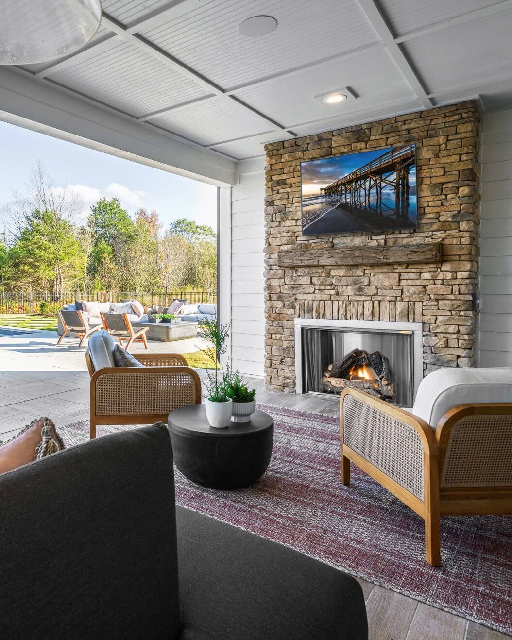 Enchanting Outdoor Fireplace Ideas to Elevate Your Backyard Oasis 24