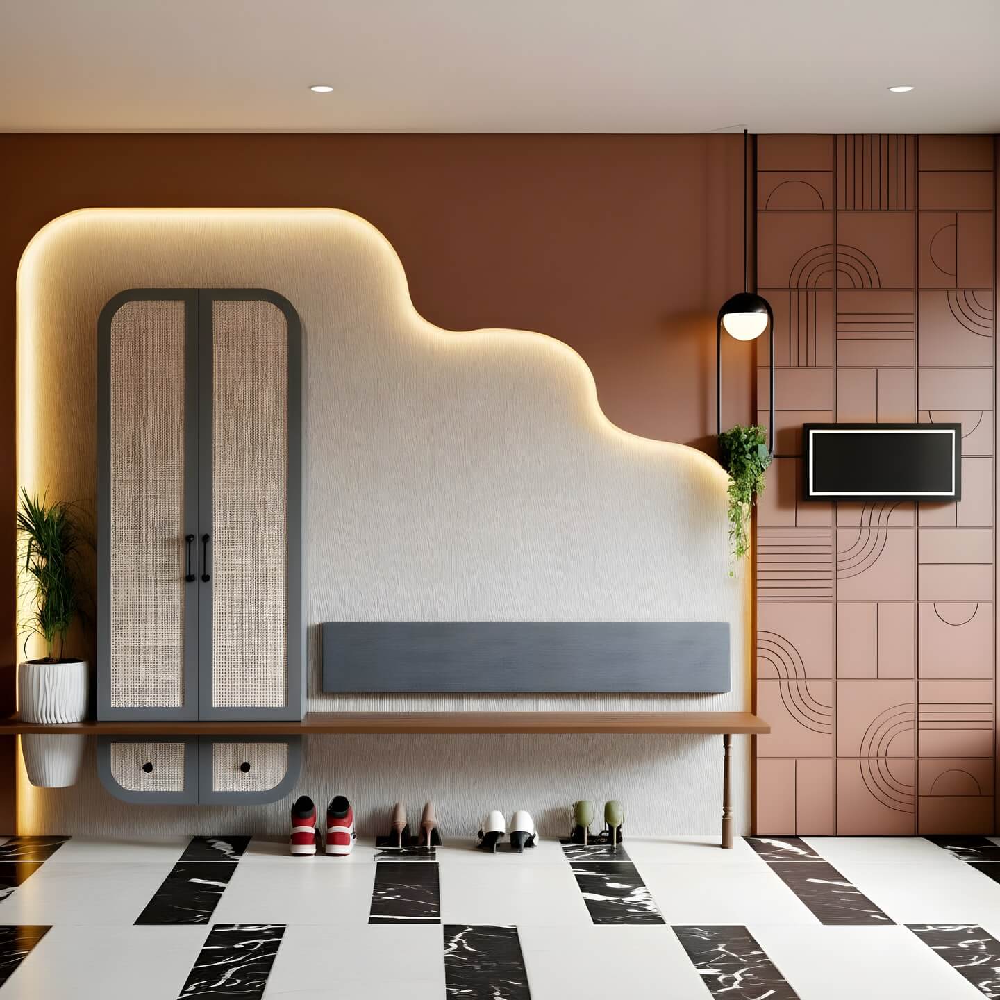 Transform Your Entryway: Inspiring Foyer Decor Ideas to Impress Every Guest 24